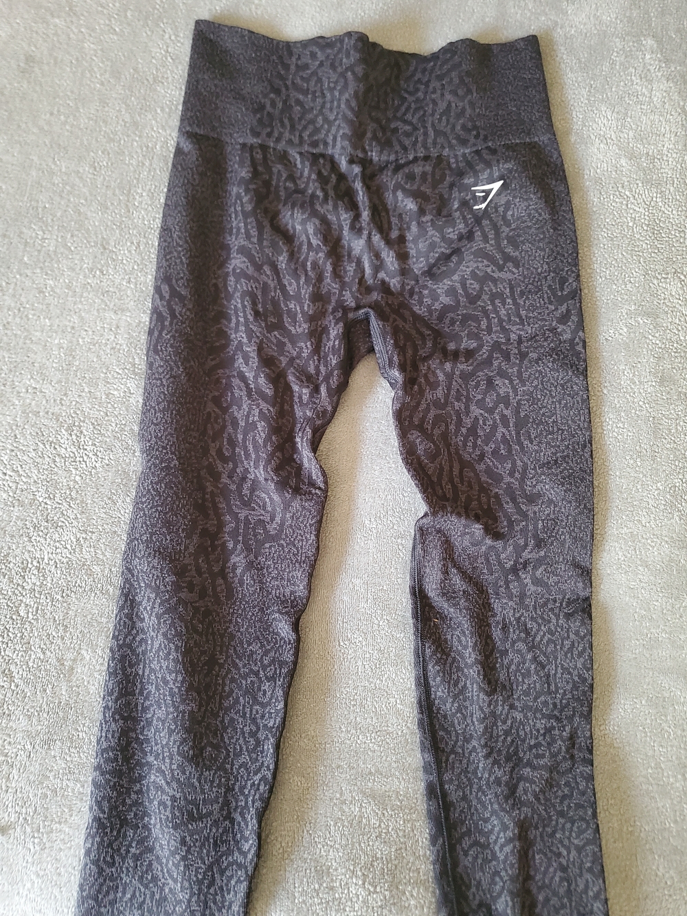 Gymshark Black Subtle Leopard Seamless Leggings